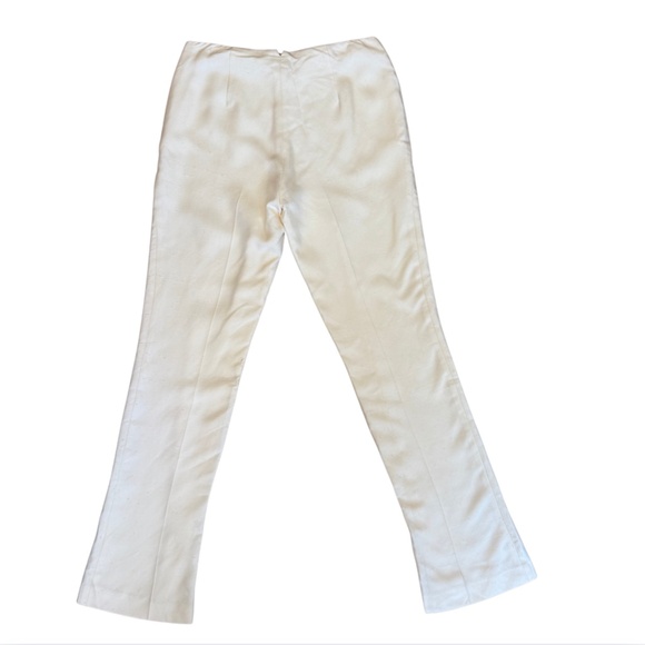 714. Ralph Lauren Collection Purple Label Raw Silk Off White Pants Runway Sample - Picture 4 of 5